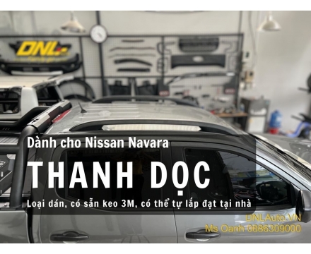 Thanh giá nóc dọc cho xe Nissan Navara